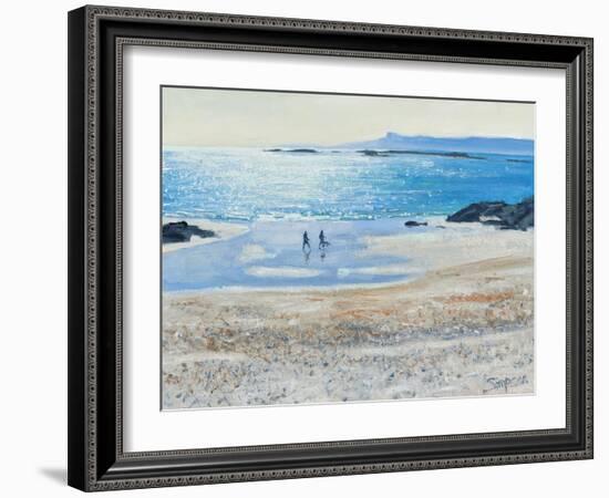 Crossing the Beach, 2014-Charles Simpson-Framed Giclee Print