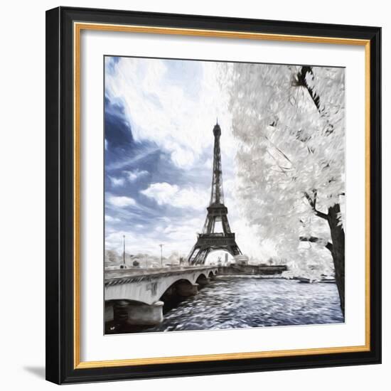 Crossing the Bridge - In the Style of Oil Painting-Philippe Hugonnard-Framed Giclee Print