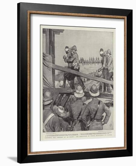 Crossing the Bridge of Al Sirat, the Execution of Three Murderers at Candia-Frank Dadd-Framed Giclee Print