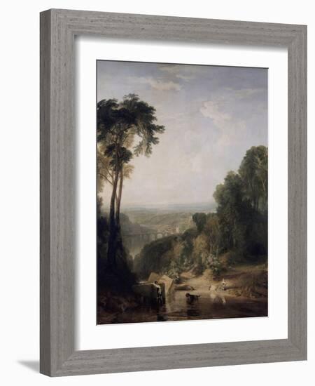 Crossing the Brook-J. M. W. Turner-Framed Giclee Print
