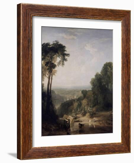 Crossing the Brook-J. M. W. Turner-Framed Giclee Print