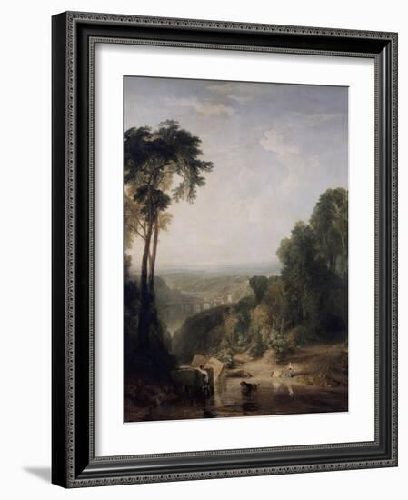 Crossing the Brook-J. M. W. Turner-Framed Giclee Print