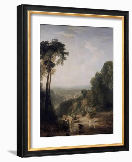 Crossing the Brook-J. M. W. Turner-Framed Giclee Print