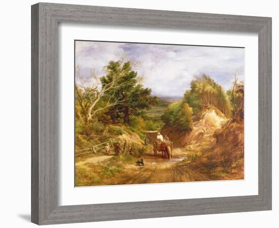 Crossing the Brook-John Linnell-Framed Giclee Print