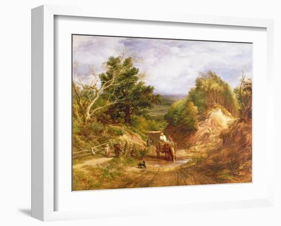 Crossing the Brook-John Linnell-Framed Giclee Print