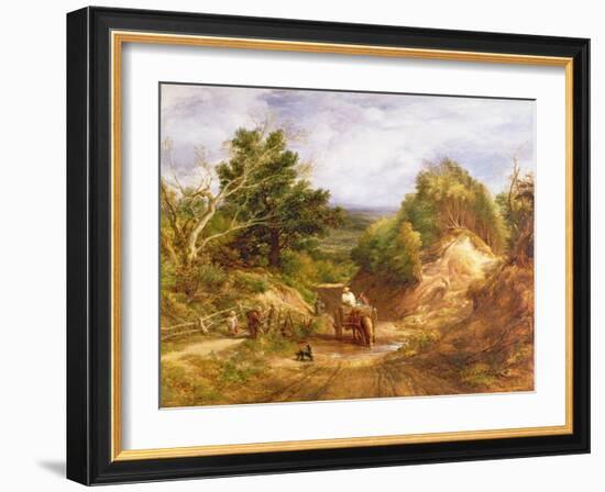 Crossing the Brook-John Linnell-Framed Giclee Print