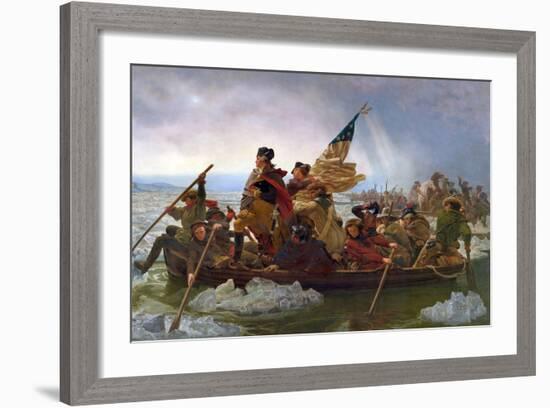 Crossing the Delaware-Emanuel Leutze-Framed Giclee Print