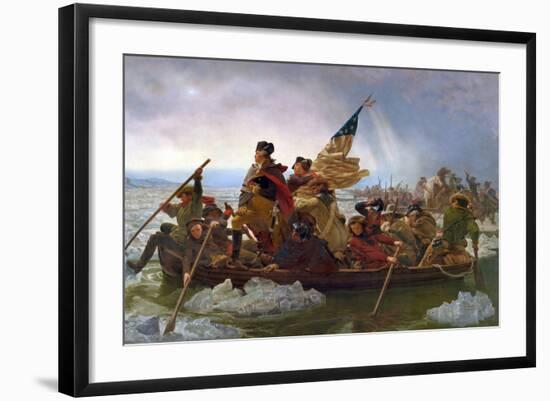 Crossing the Delaware-Emanuel Leutze-Framed Giclee Print