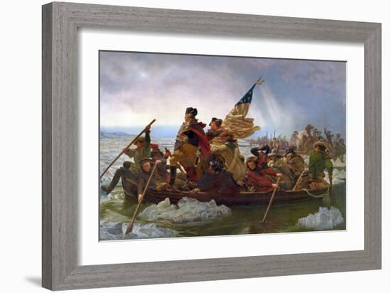 Crossing the Delaware-Emanuel Leutze-Framed Giclee Print