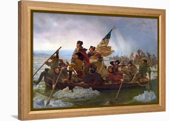 Crossing the Delaware-Emanuel Leutze-Framed Premier Image Canvas