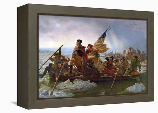 Crossing the Delaware-Emanuel Leutze-Framed Premier Image Canvas