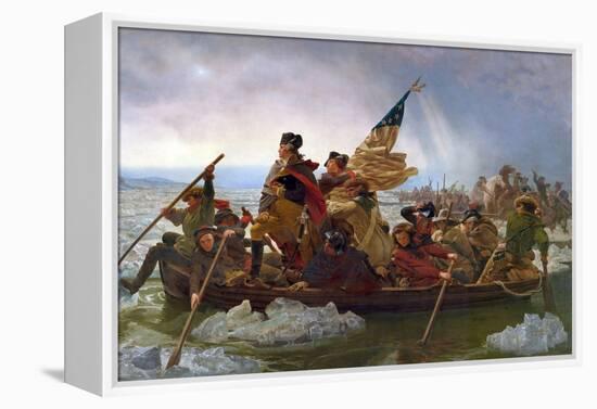 Crossing the Delaware-Emanuel Leutze-Framed Premier Image Canvas