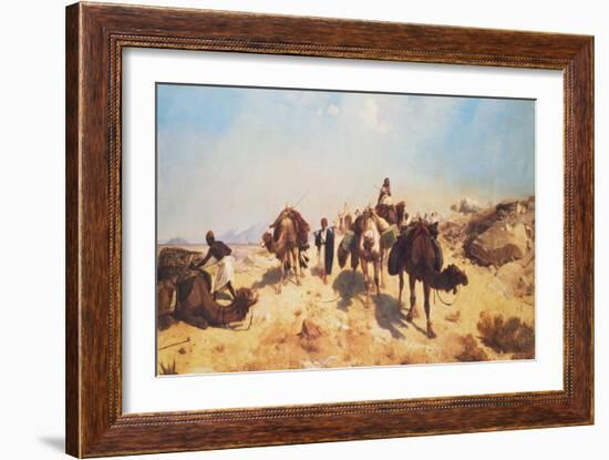 Crossing the Desert-Jean Leon Gerome-Framed Giclee Print