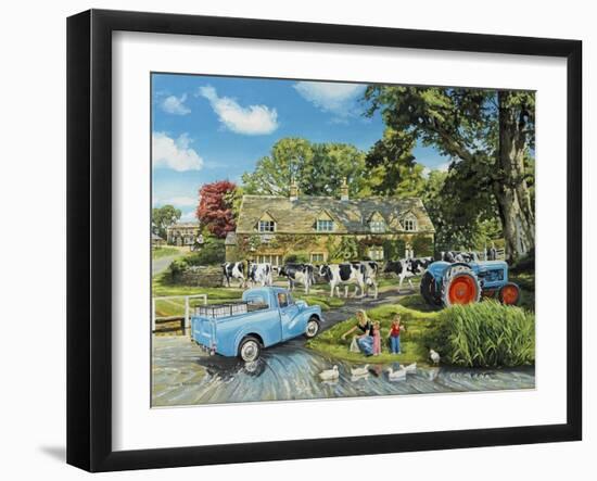 Crossing the Ford-Trevor Mitchell-Framed Giclee Print