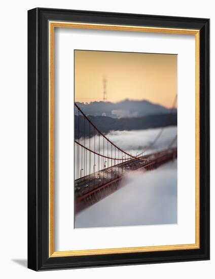 Crossing The Gate Morning Fog Golden Gate Bridge, San Francisco California Travel-Vincent James-Framed Photographic Print