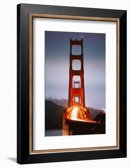 Crossing The Golden Gate Bridge, Early Morning San Francisco-Vincent James-Framed Photographic Print