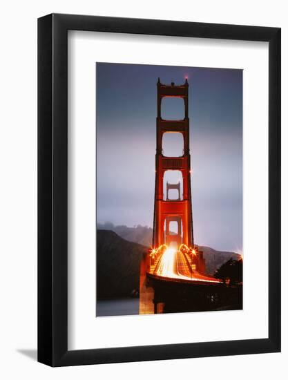 Crossing The Golden Gate Bridge, Early Morning San Francisco-Vincent James-Framed Photographic Print