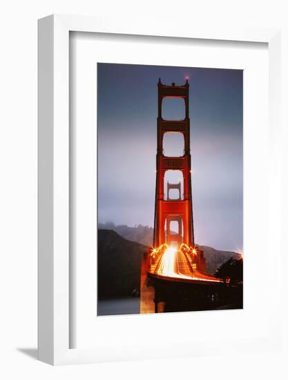 Crossing The Golden Gate Bridge, Early Morning San Francisco-Vincent James-Framed Photographic Print