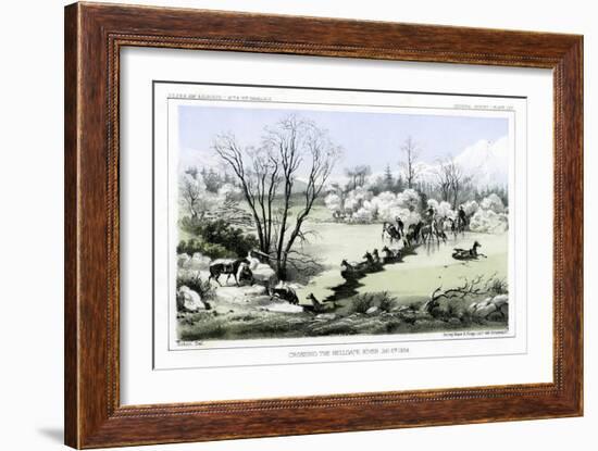 Crossing the Hellgate River, 6 January 1854-John Mix Stanley-Framed Giclee Print