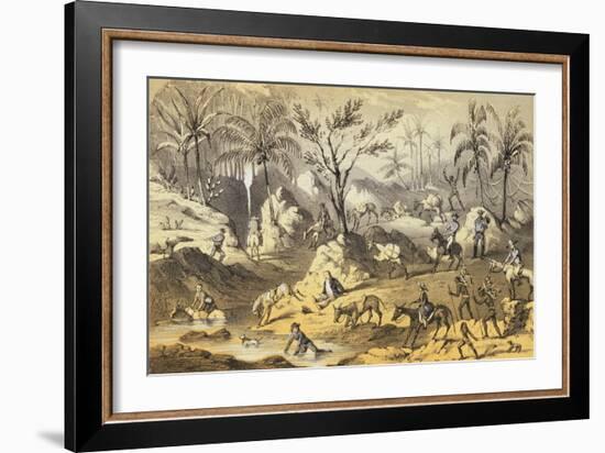 Crossing the Isthmus-Francis Samuel Marryat-Framed Giclee Print