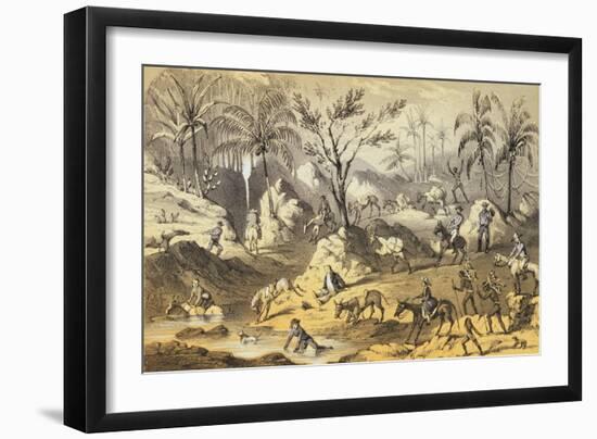 Crossing the Isthmus-Francis Samuel Marryat-Framed Giclee Print