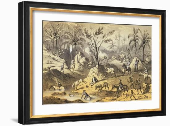 Crossing the Isthmus-Francis Samuel Marryat-Framed Giclee Print