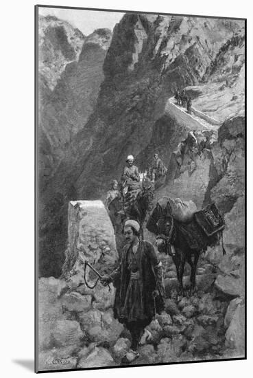 Crossing the Kotal Mountains, Iran-Edwin Lord Weeks-Mounted Art Print