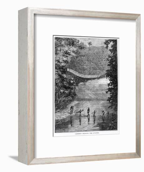 Crossing the Lulindi, Verney Lovett Cameron (1844-94)-Unknown-Framed Giclee Print