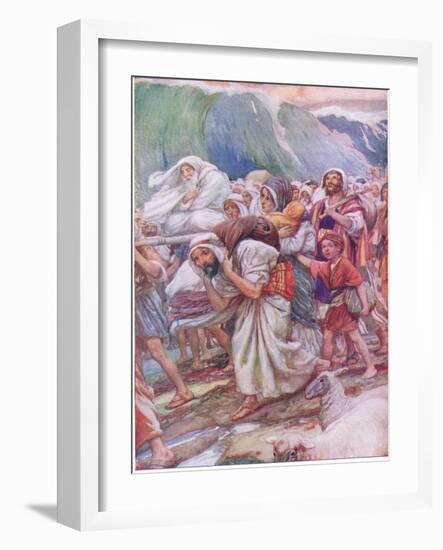 Crossing the Red Sea-Arthur A. Dixon-Framed Giclee Print