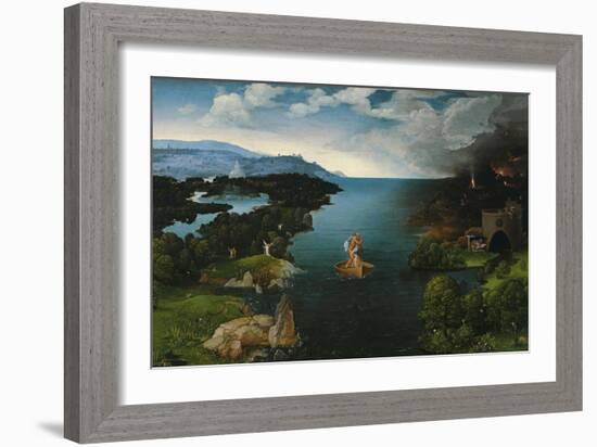 Crossing the River Styx, 1520-1524-Joachim Patinir-Framed Giclee Print