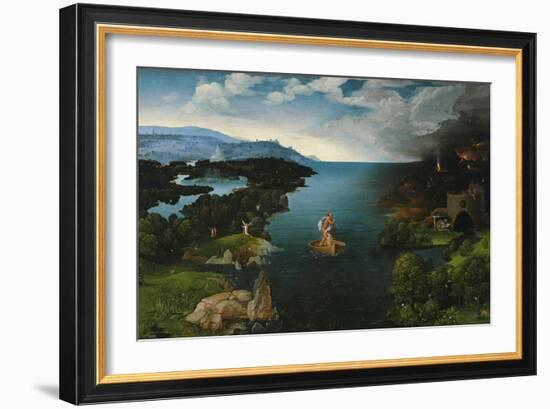 Crossing the River Styx, 1520-1524-Joachim Patinir-Framed Giclee Print