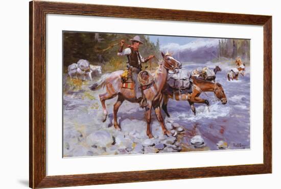 Crossing the River-Philip R^ Goodwin-Framed Art Print