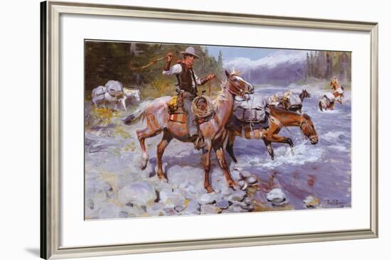 Crossing the River-Philip R^ Goodwin-Framed Art Print