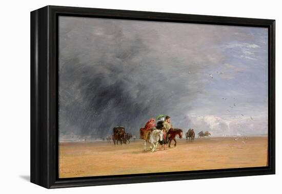 Crossing the Sands, 1848 (Oil on Panel)-David Cox-Framed Premier Image Canvas