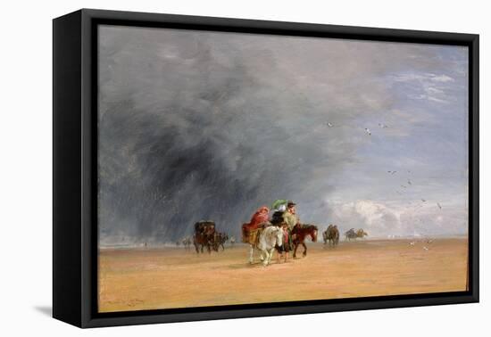 Crossing the Sands, 1848 (Oil on Panel)-David Cox-Framed Premier Image Canvas