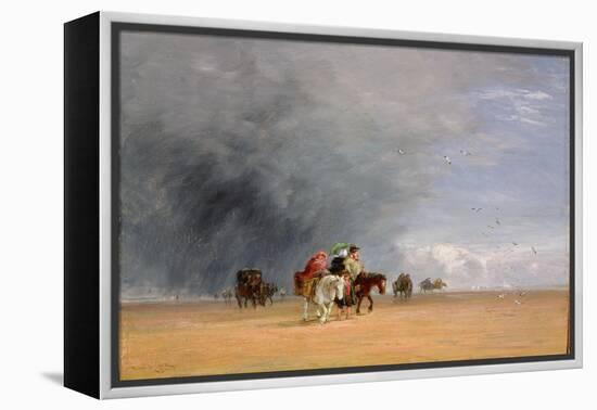 Crossing the Sands, 1848 (Oil on Panel)-David Cox-Framed Premier Image Canvas