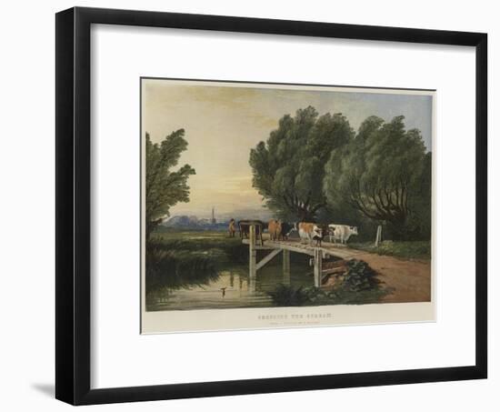 Crossing the Stream-Edward Duncan-Framed Giclee Print