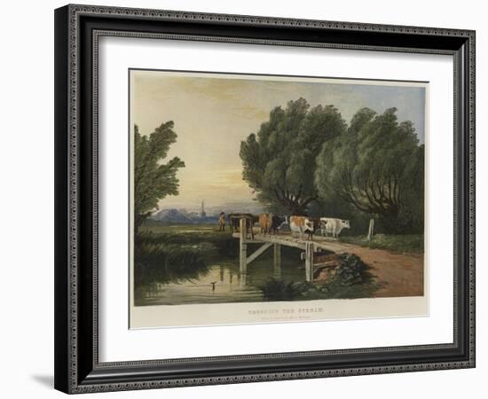 Crossing the Stream-Edward Duncan-Framed Giclee Print