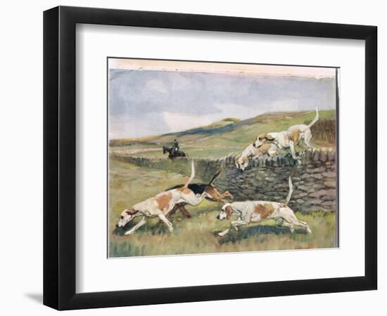 Crossing the Wall, Illustration from 'Hounds'-Thomas Ivester Lloyd-Framed Giclee Print