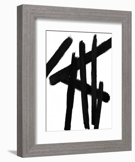 Crossroads Black and White I-Ellie Roberts-Framed Art Print