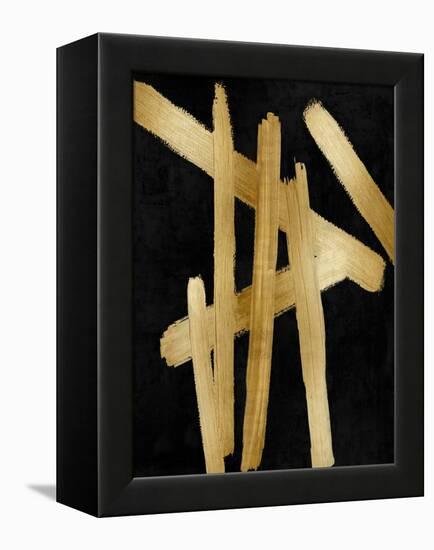 Crossroads Gold on Black I-Ellie Roberts-Framed Stretched Canvas