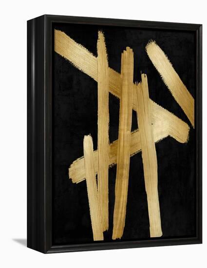 Crossroads Gold on Black I-Ellie Roberts-Framed Stretched Canvas