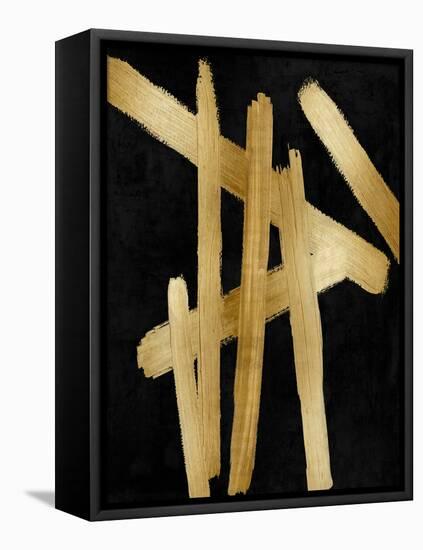 Crossroads Gold on Black I-Ellie Roberts-Framed Stretched Canvas