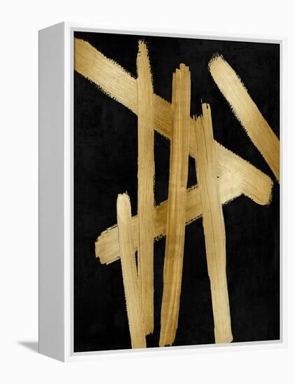 Crossroads Gold on Black I-Ellie Roberts-Framed Stretched Canvas