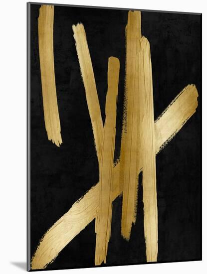 Crossroads Gold on Black IV-Ellie Roberts-Mounted Art Print