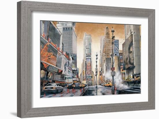 Crossroads (Times Square)-Matthew Daniels-Framed Art Print