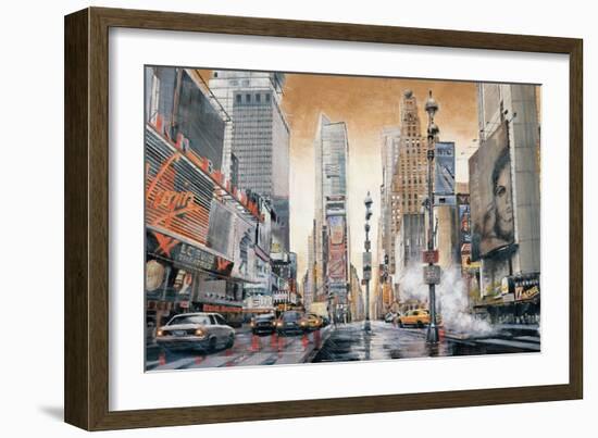Crossroads (Times Square)-Matthew Daniels-Framed Art Print