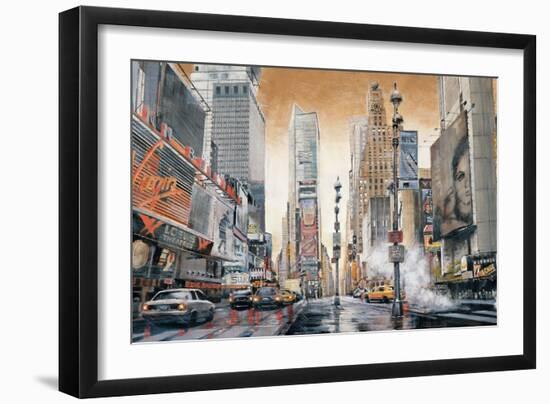 Crossroads (Times Square)-Matthew Daniels-Framed Art Print