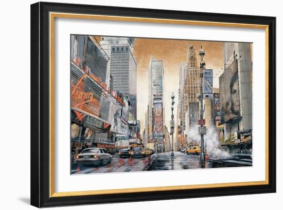 Crossroads (Times Square)-Matthew Daniels-Framed Art Print