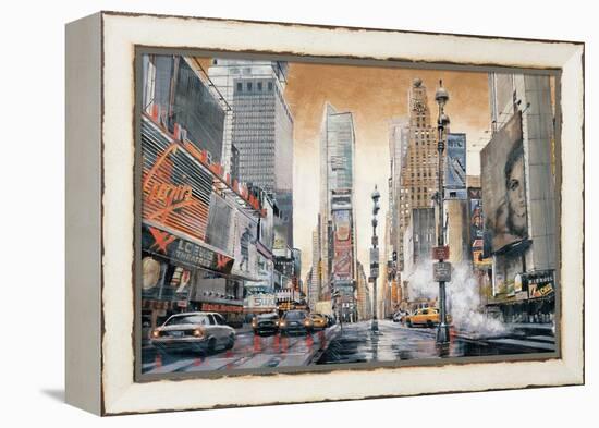 Crossroads (Times Square)-Matthew Daniels-Framed Stretched Canvas